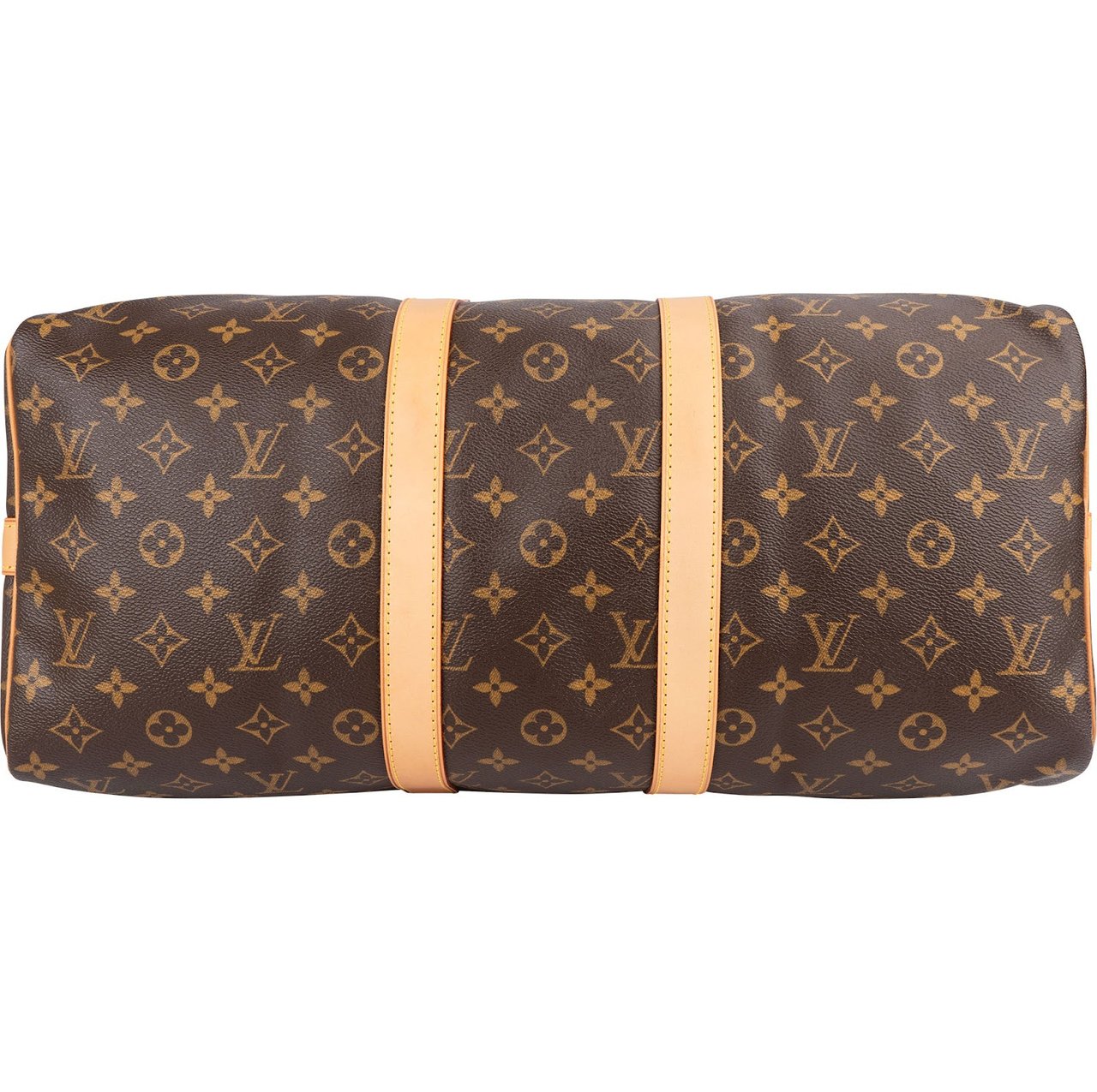 Louis Vuitton Monogram Canvas Keepall 45 Bandoulière Travel Bag Bruin