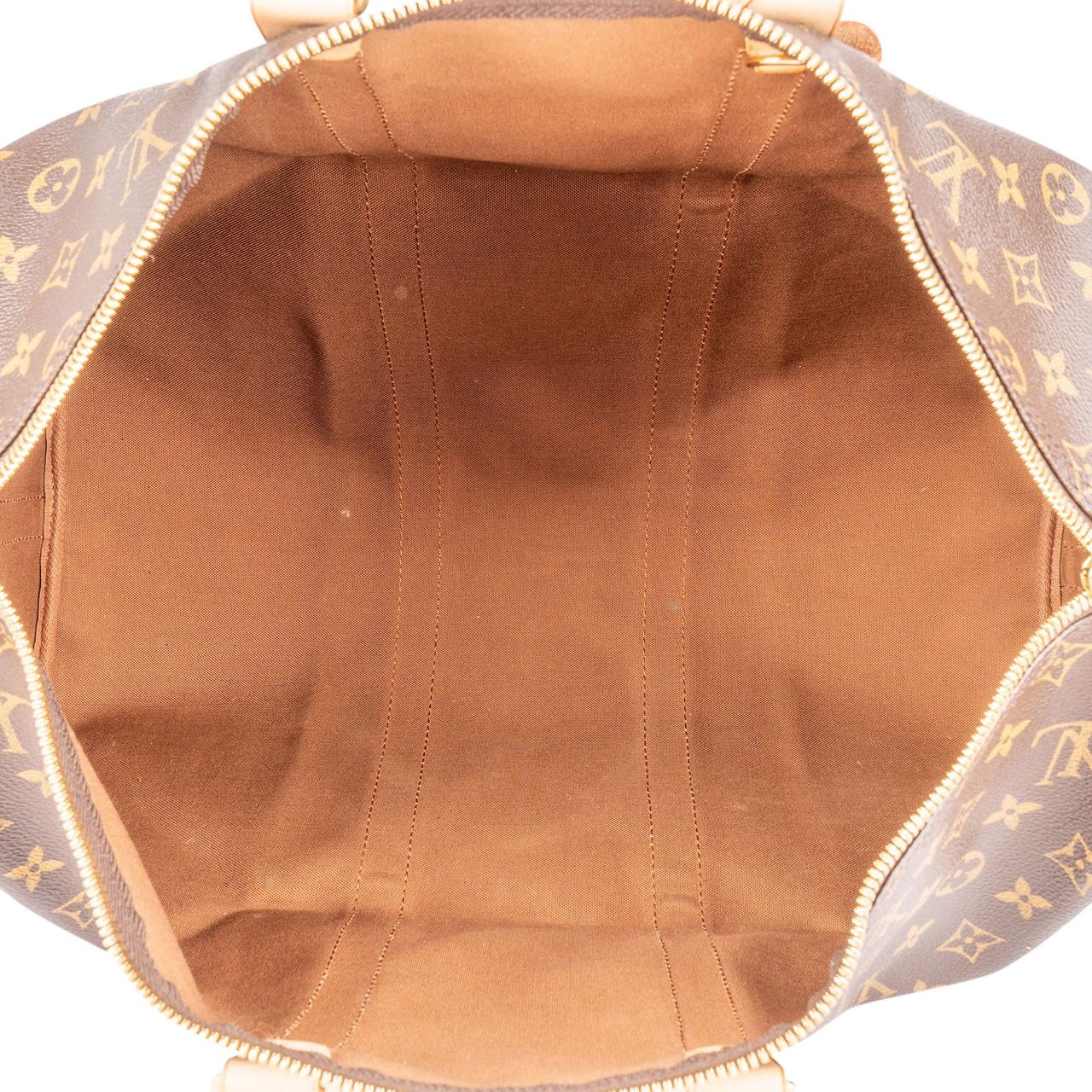 Louis Vuitton Monogram Canvas Keepall 45 Bandoulière Travel Bag Bruin