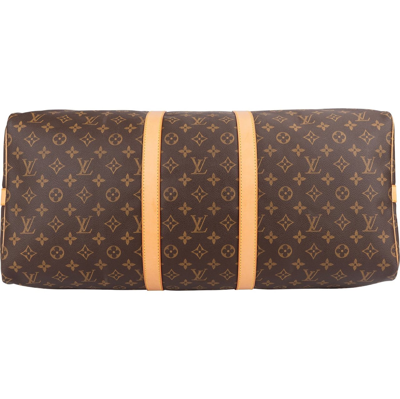 Louis Vuitton Monogram Canvas Keepall 55 Bandoulière Travel Bag Bruin