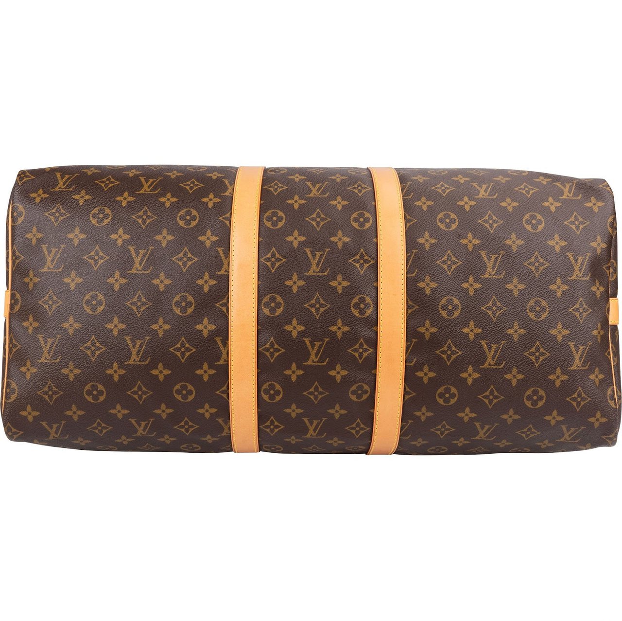 Louis Vuitton Monogram Canvas Keepall 55 Bandoulière Travel Bag Bruin