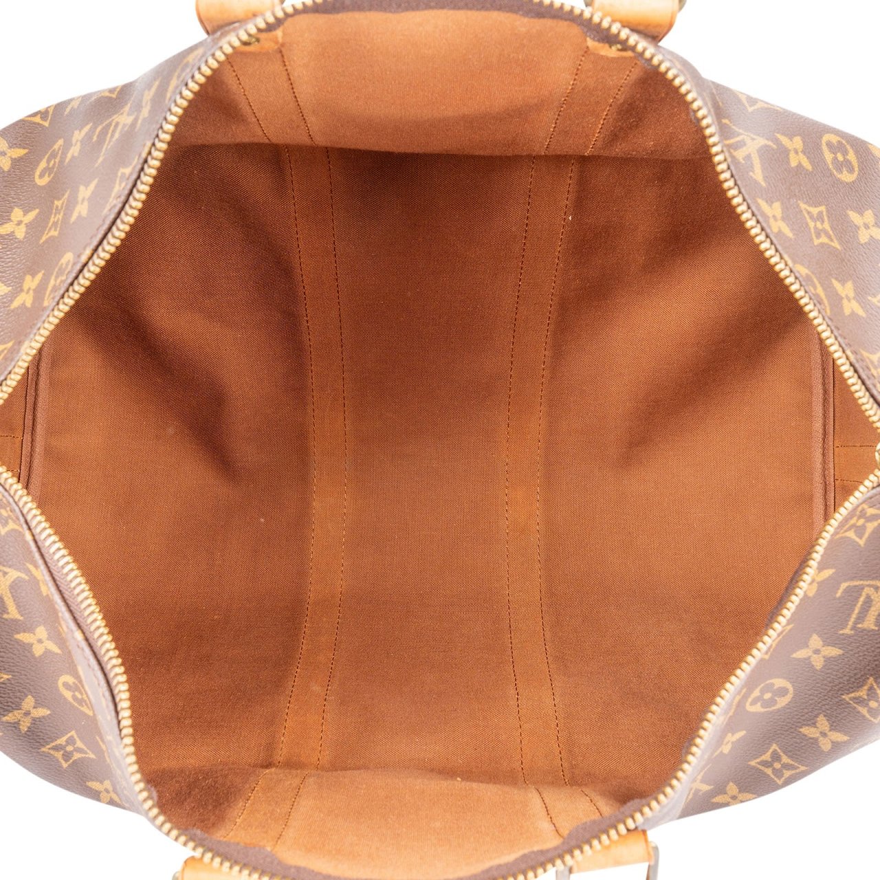 Louis Vuitton Monogram Canvas Keepall 45 Bandoulière Travel Bag Bruin