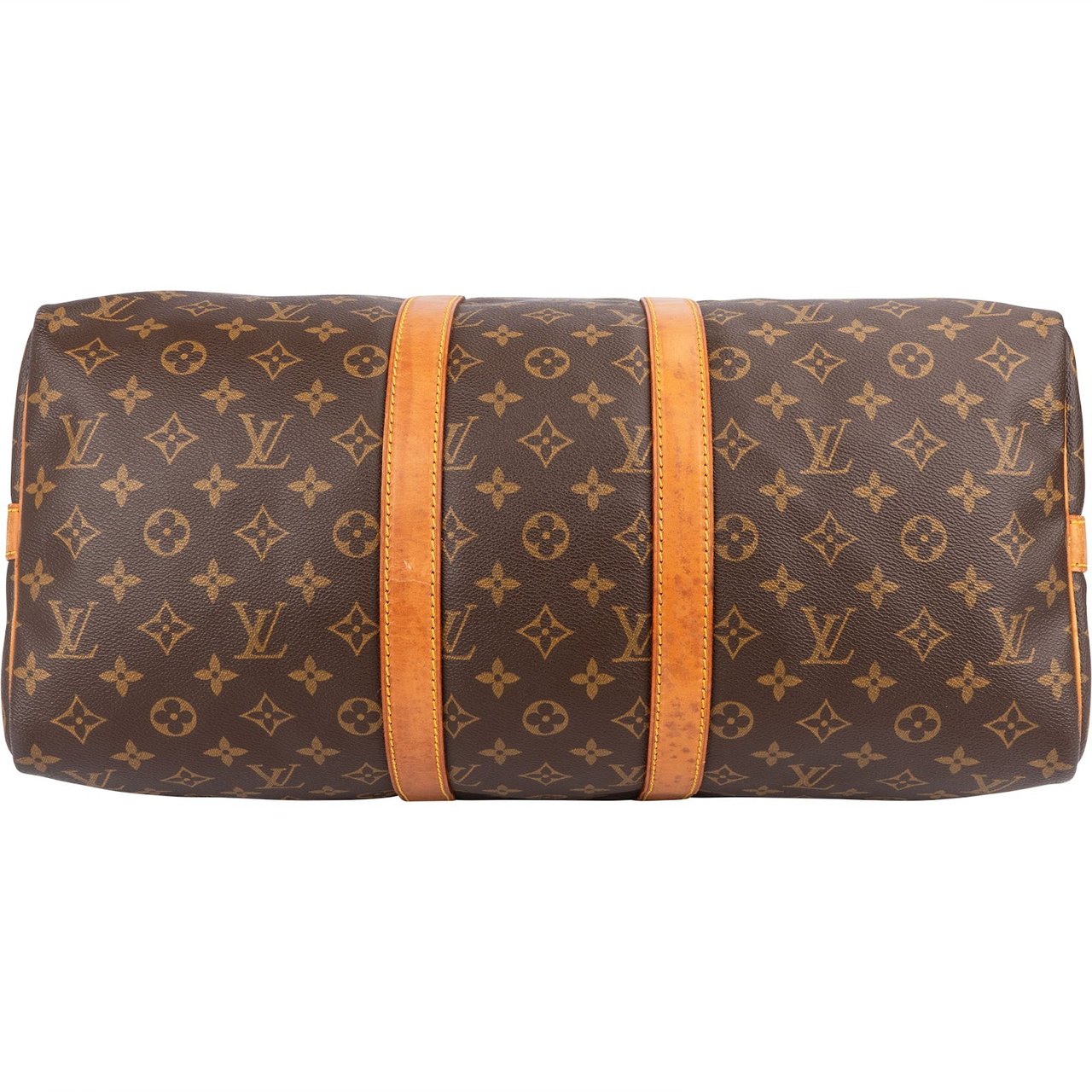 Louis Vuitton Monogram Canvas Keepall 45 Bandoulière Travel Bag Bruin