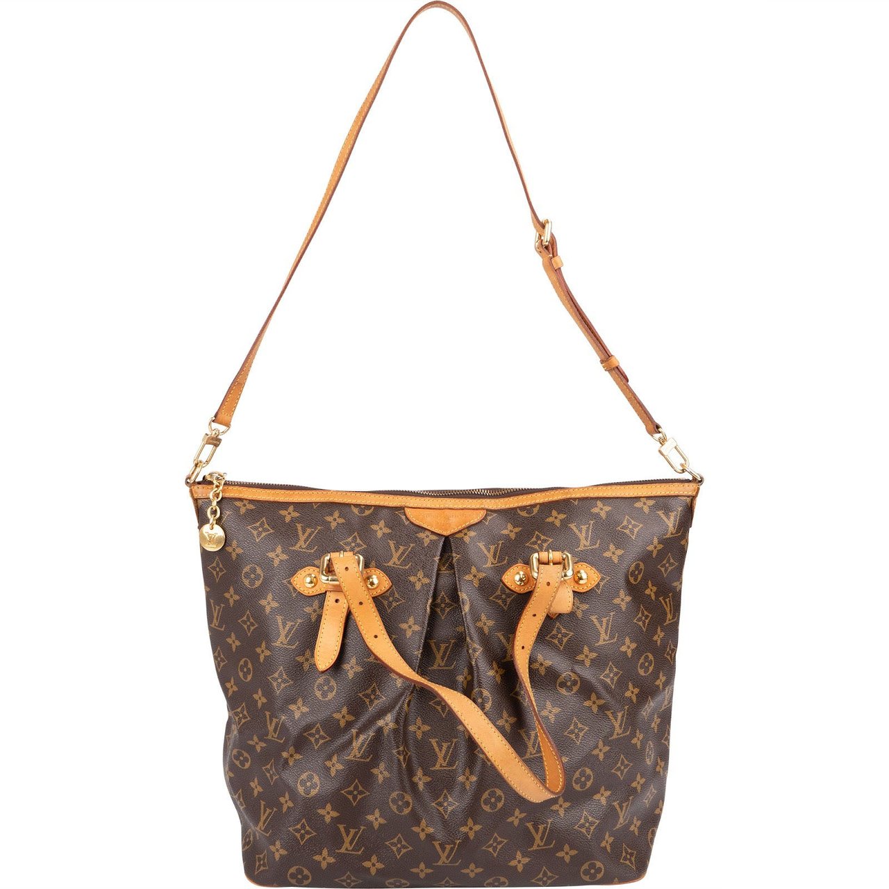 Louis Vuitton Monogram Canvas Palermo GM Shoulder Bag Bruin