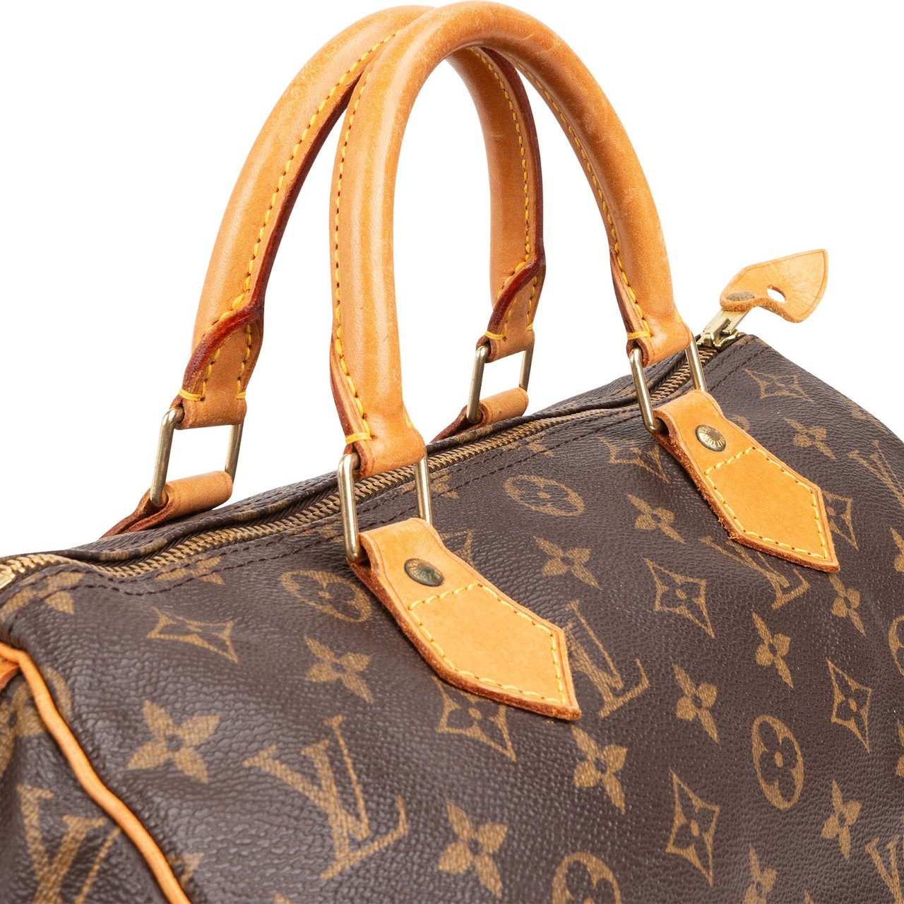 Louis Vuitton Monogram Canvas Speedy 30 Handbag Bruin