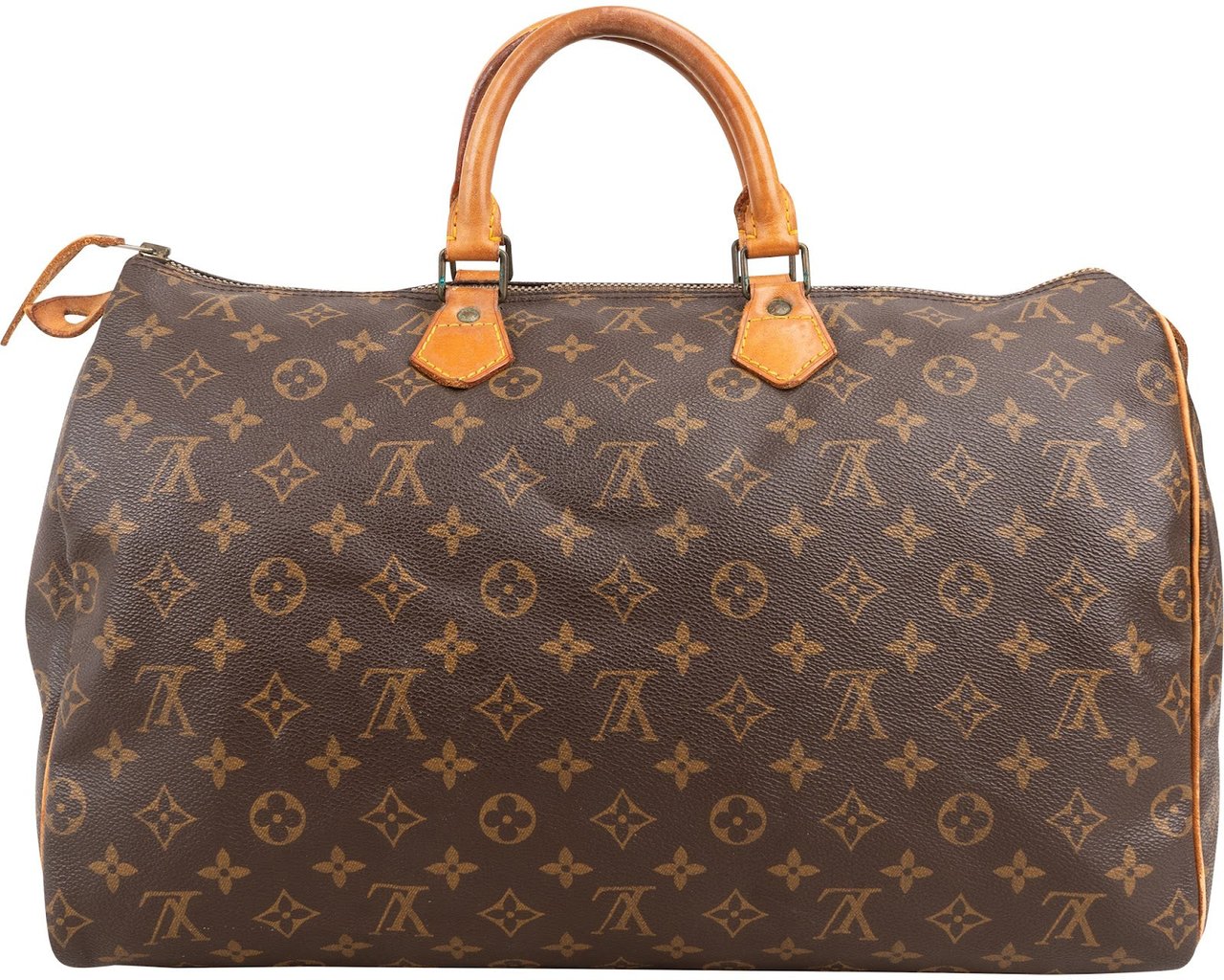 Louis Vuitton Monogram Canvas Speedy 40 Handbag Bruin
