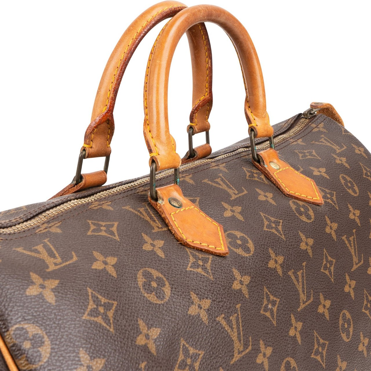 Louis Vuitton Monogram Canvas Speedy 40 Handbag Bruin