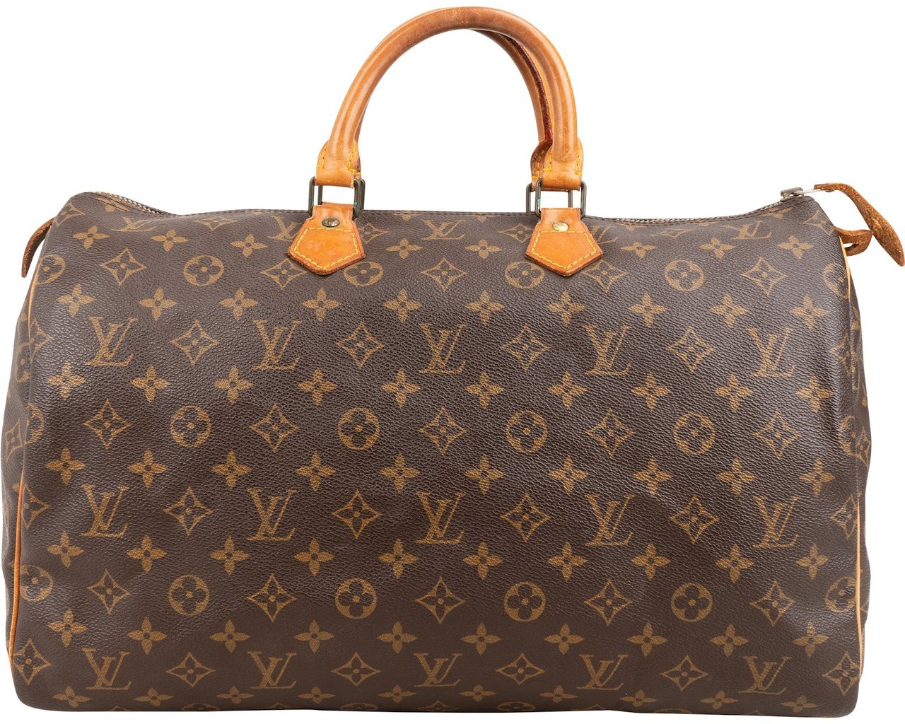 Louis Vuitton Monogram Canvas Speedy 40 Handbag Bruin