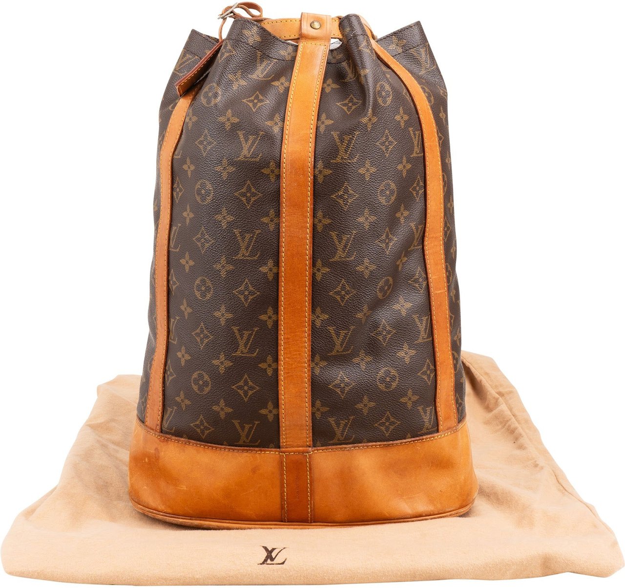 Louis Vuitton Monogram Canvas Randonnee GM Backpack Shoulder Bag Bruin