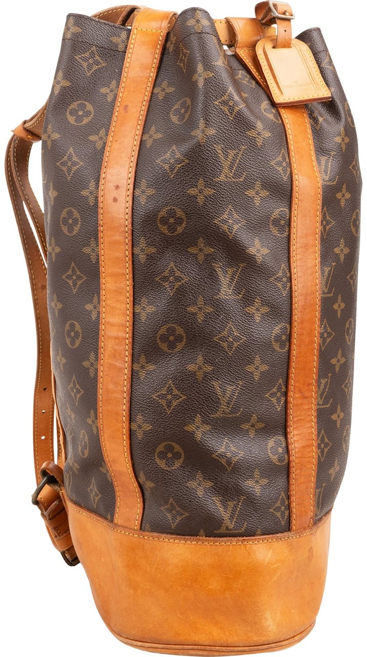 Louis Vuitton Monogram Canvas Randonnee GM Backpack Shoulder Bag Bruin