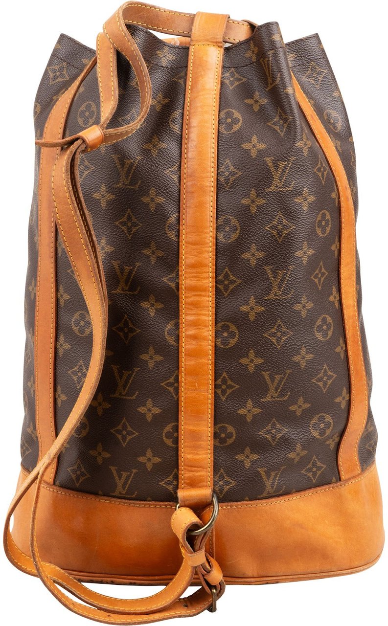 Louis Vuitton Monogram Canvas Randonnee GM Backpack Shoulder Bag Bruin