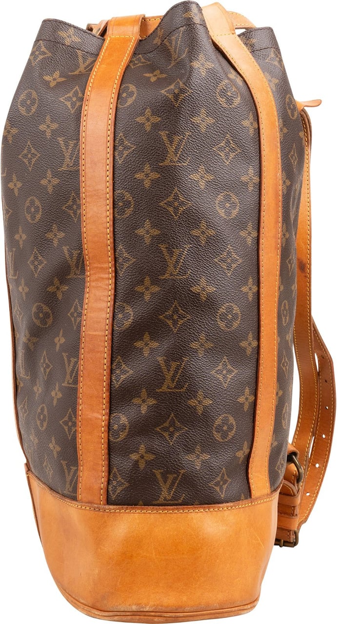 Louis Vuitton Monogram Canvas Randonnee GM Backpack Shoulder Bag Bruin