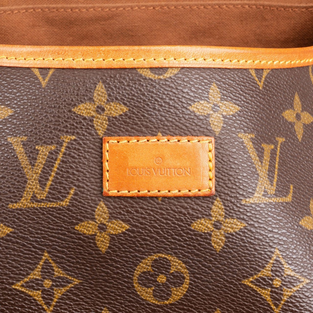 Louis Vuitton Monogram Canvas Saumur 35 Crossbody Bag Bruin