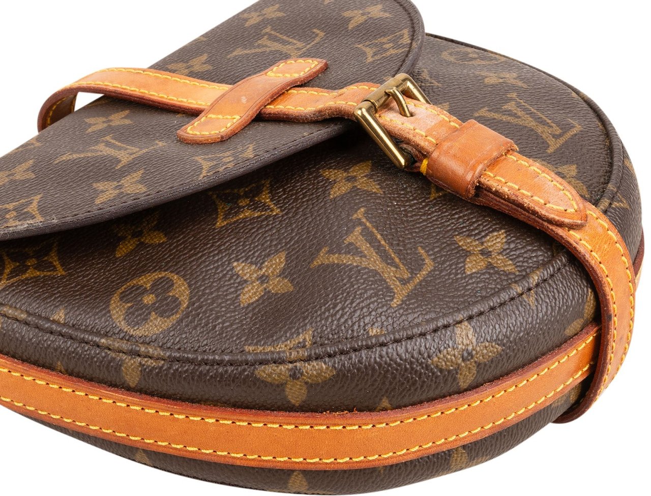 Louis Vuitton Monogram Canvas Chantilly PM Crossbody Bag Bruin