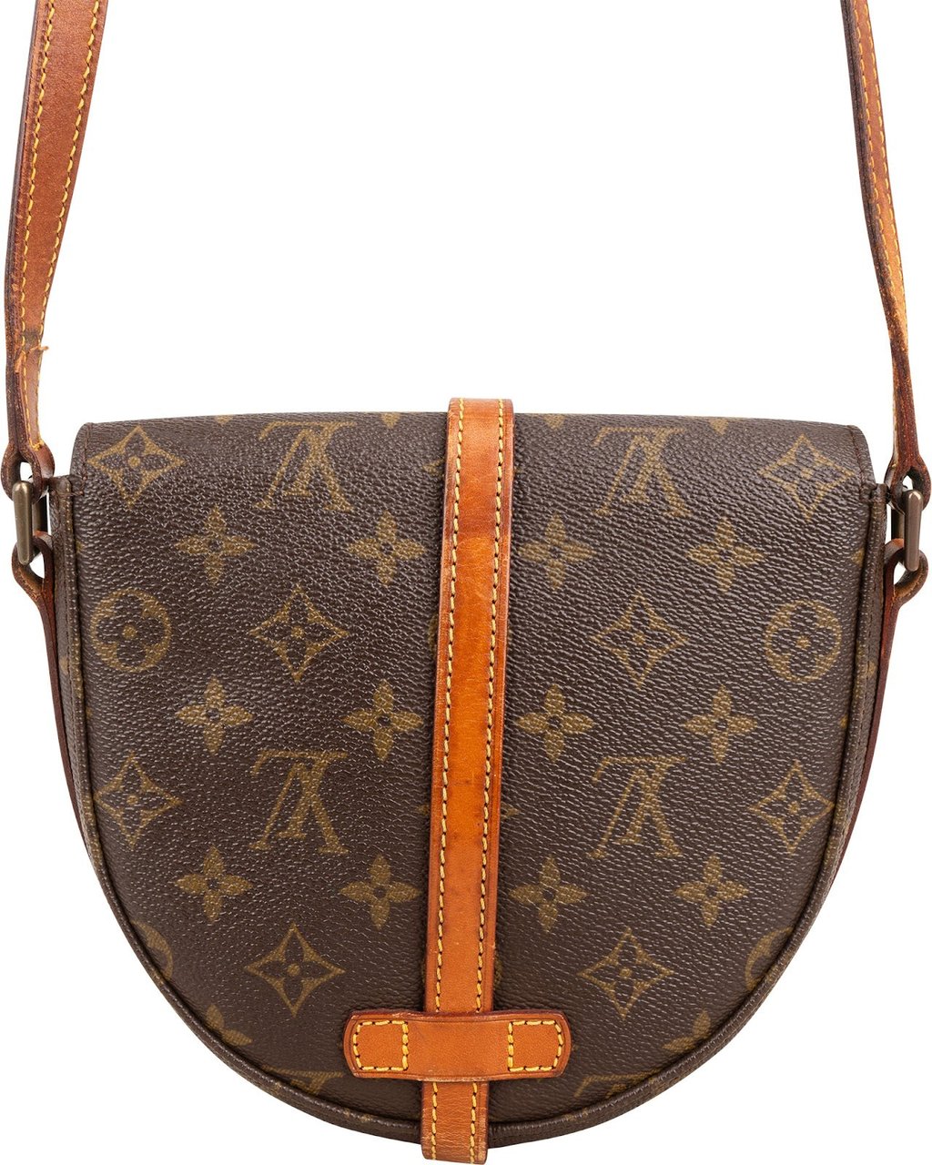 Louis Vuitton Monogram Canvas Chantilly PM Crossbody Bag Bruin