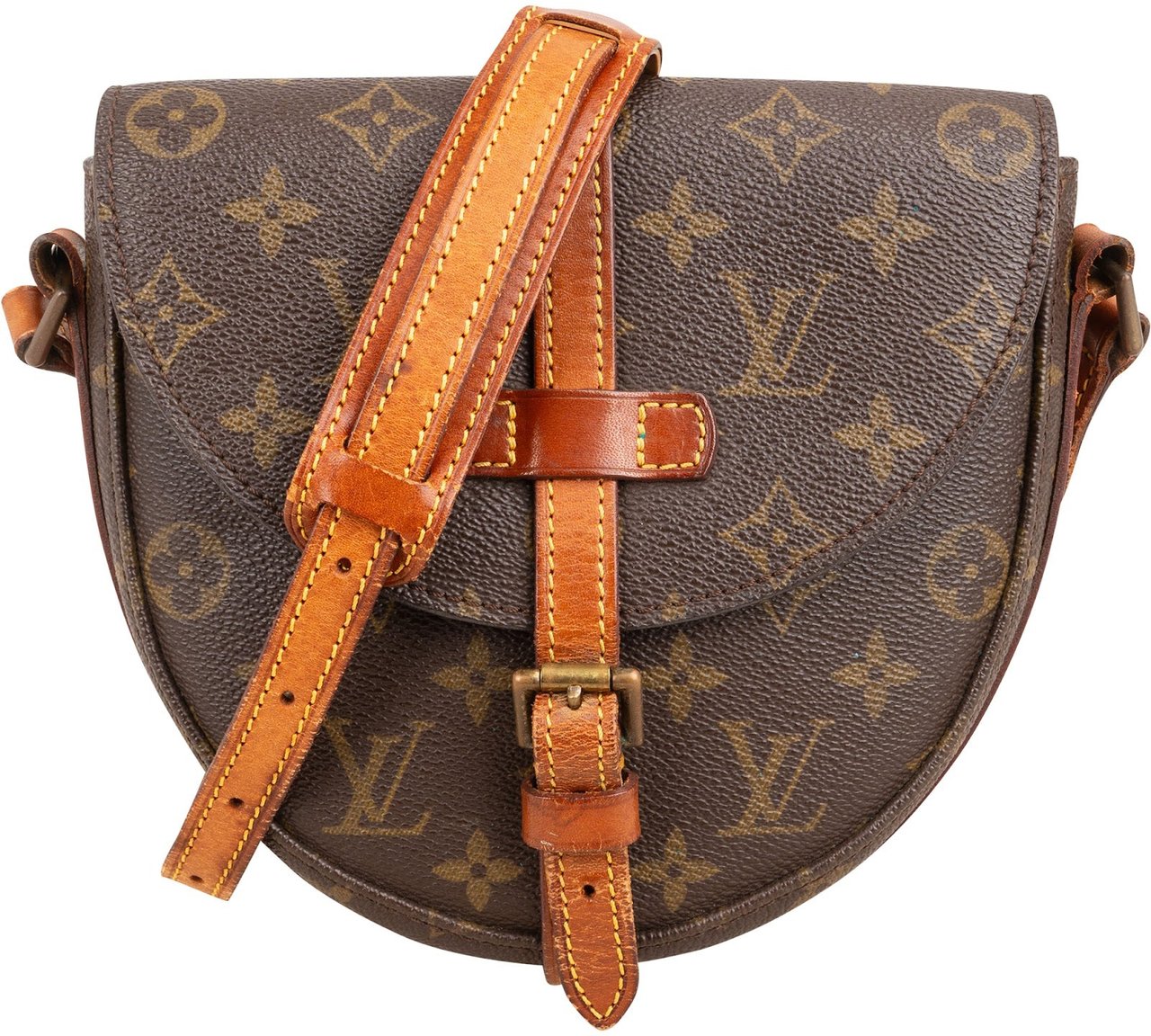 Louis Vuitton Monogram Canvas Chantilly PM Crossbody Bag Bruin
