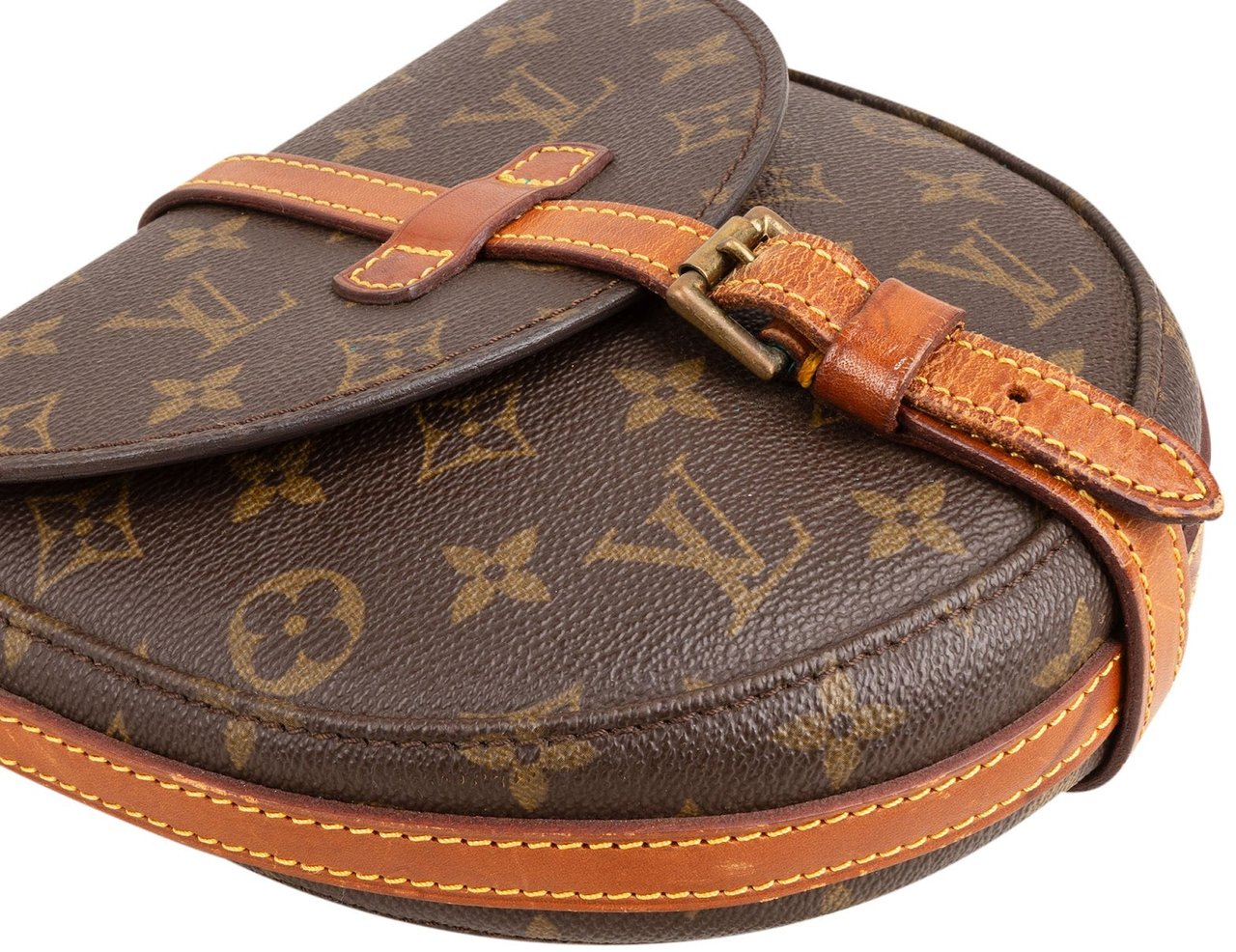 Louis Vuitton Monogram Canvas Chantilly PM Crossbody Bag Bruin