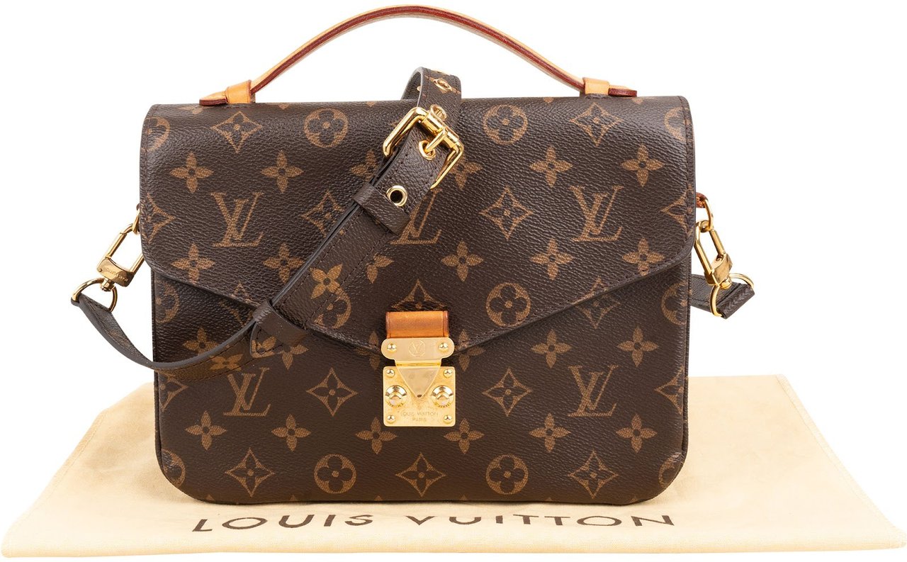Louis Vuitton Monogram Canvas Métis Crossbody Handbag Bruin
