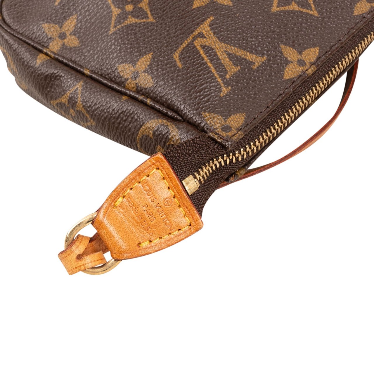 Louis Vuitton Monogram Canvas Pochette Accessoires Handbag Bruin