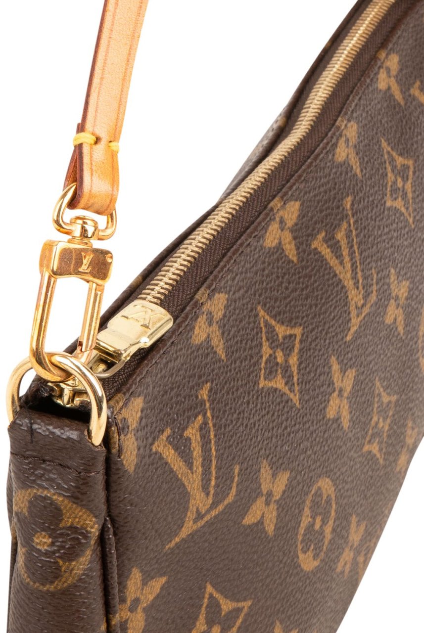 Louis Vuitton Monogram Canvas Pochette Accessoires Handbag Bruin
