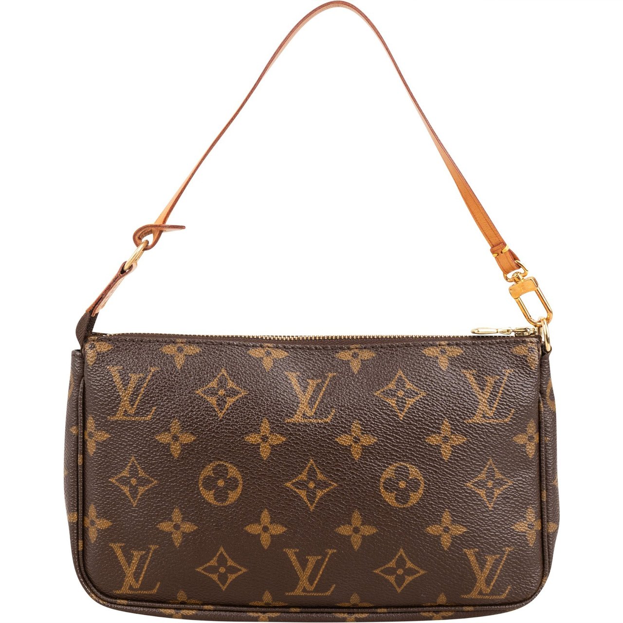 Louis Vuitton Monogram Canvas Pochette Accessoires Handbag Bruin