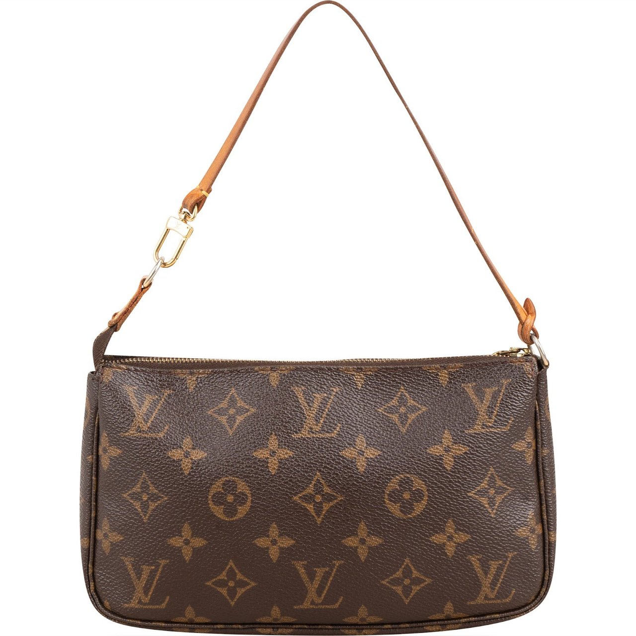 Louis Vuitton Monogram Canvas Pochette Accessoires Handbag Bruin