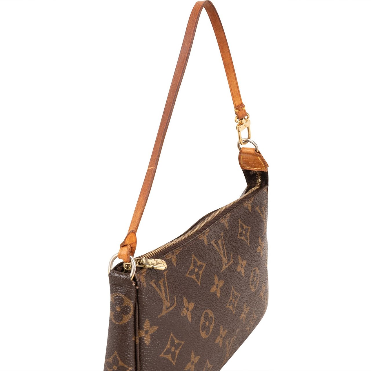 Louis Vuitton Monogram Canvas Pochette Accessoires Handbag Bruin
