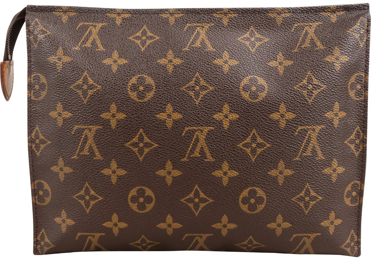 Louis Vuitton Monogram Canvas Poche Toilette 26 Clutch Bruin