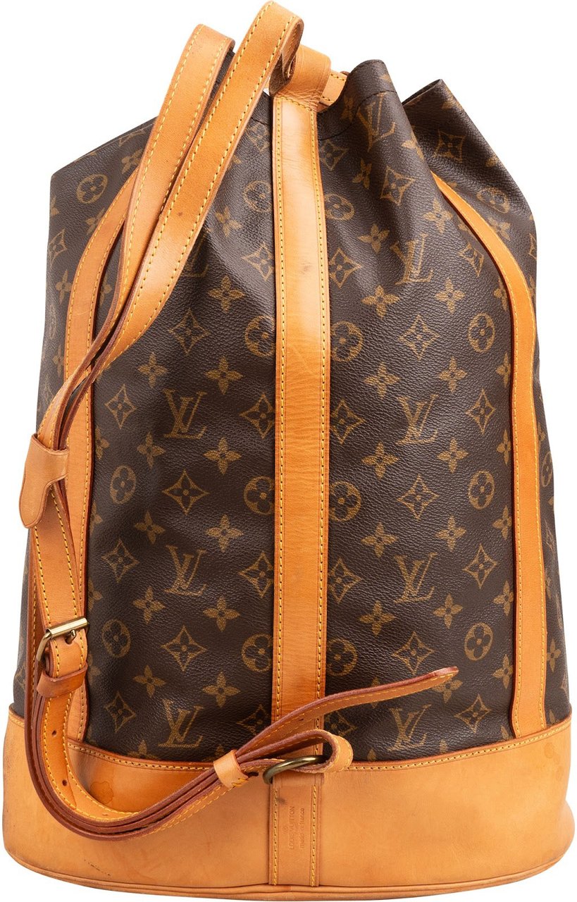 Louis Vuitton Monogram Canvas Randonnee GM Backpack Shoulder Bag Bruin