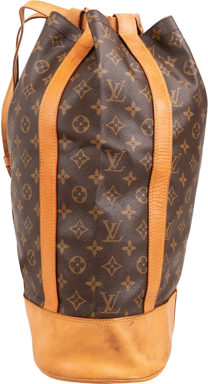 Louis Vuitton Monogram Canvas Randonnee GM Backpack Shoulder Bag Bruin
