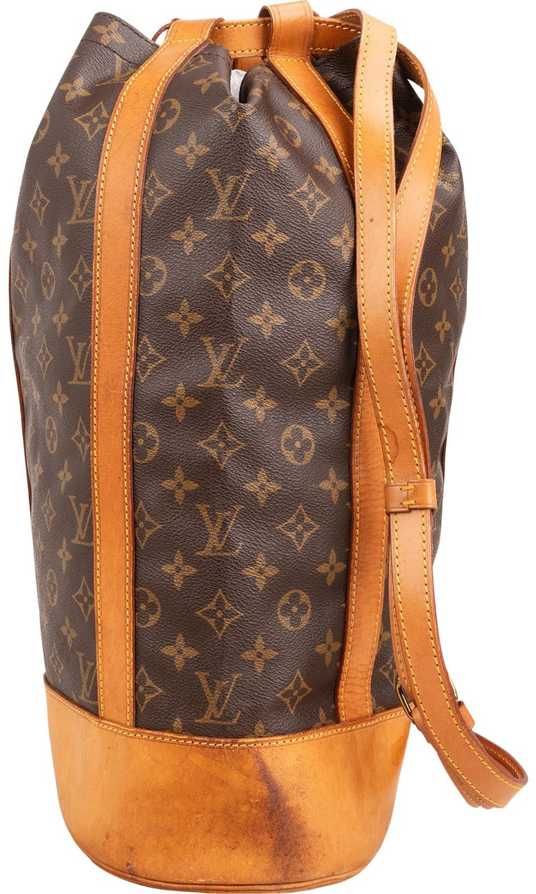 Louis Vuitton Monogram Canvas Randonnee GM Backpack Shoulder Bag Bruin