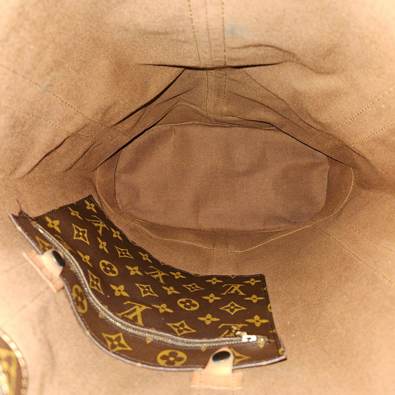 Louis Vuitton Monogram Canvas Randonnee GM Backpack Shoulder Bag Bruin