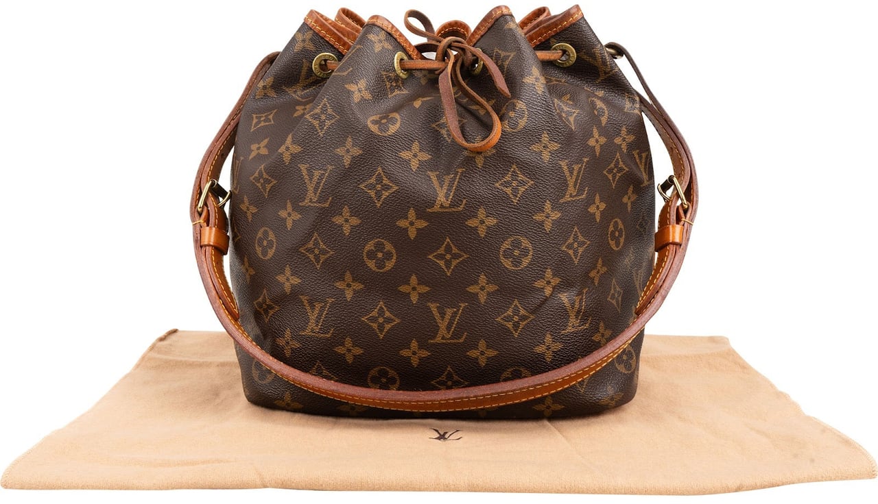 Louis Vuitton Monogram Canvas Sac Noé Petit Shoulder Bag Bruin