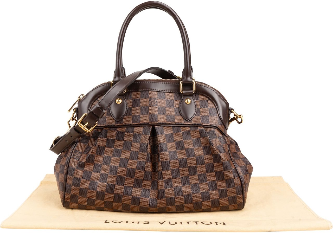 Louis Vuitton Monogram Damier Ebene Canvas Trevi PM Handbag Bruin