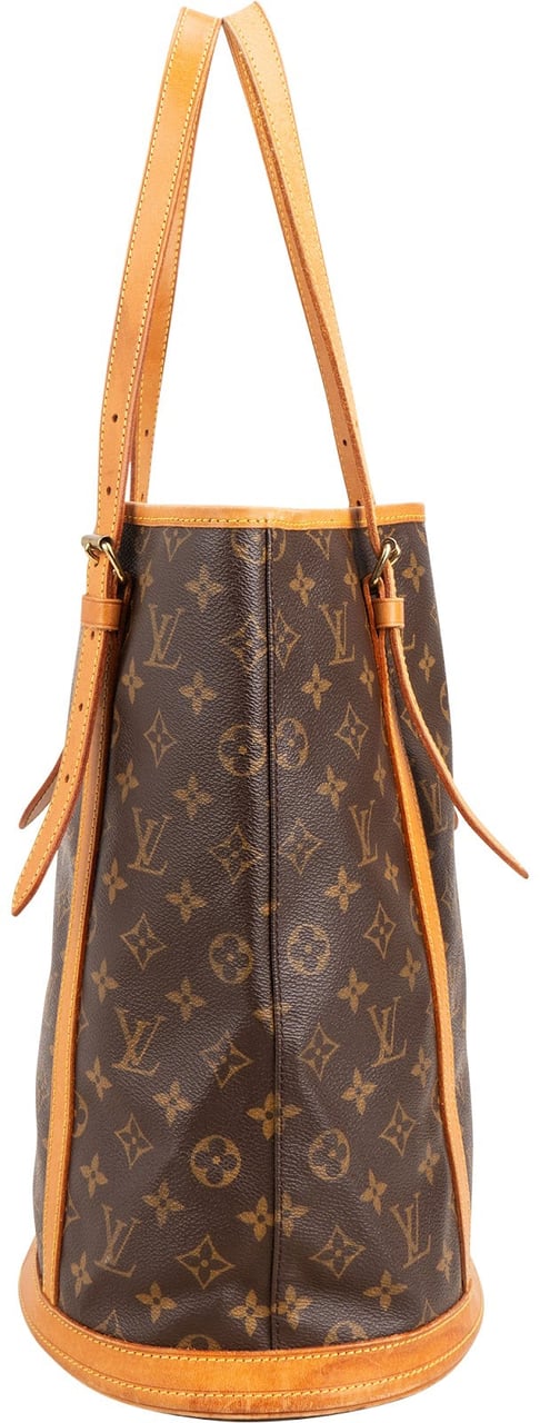 Louis Vuitton Monogram Canvas Bucket GM Shoulder Bag Bruin