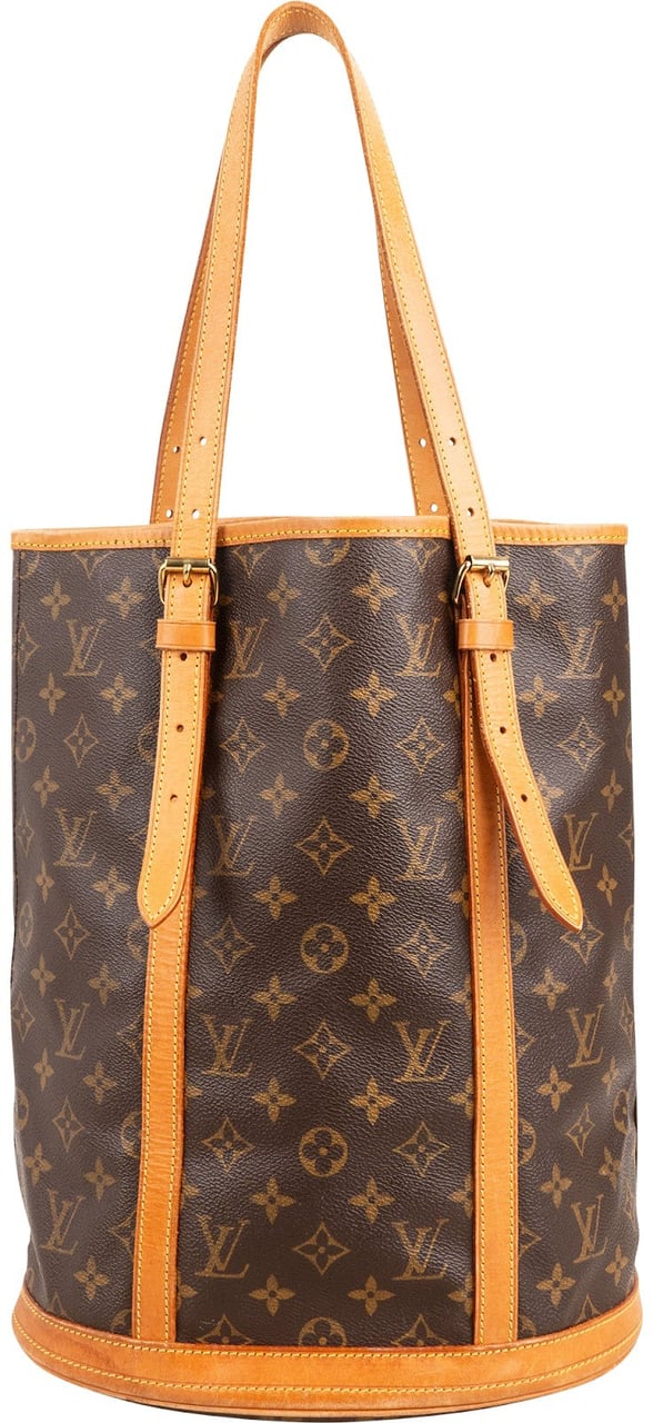 Louis Vuitton Monogram Canvas Bucket GM Shoulder Bag Bruin