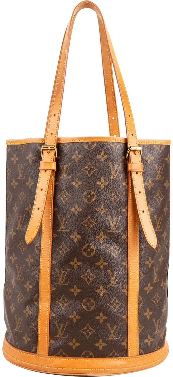 Louis Vuitton Monogram Canvas Bucket GM Shoulder Bag Bruin