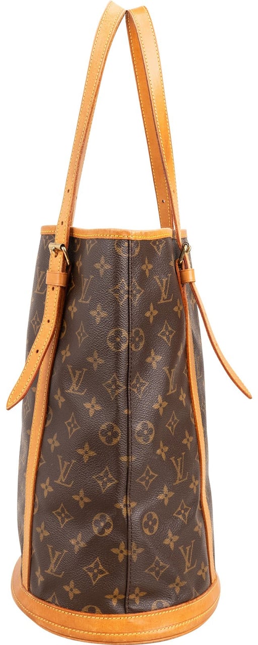 Louis Vuitton Monogram Canvas Bucket GM Shoulder Bag Bruin