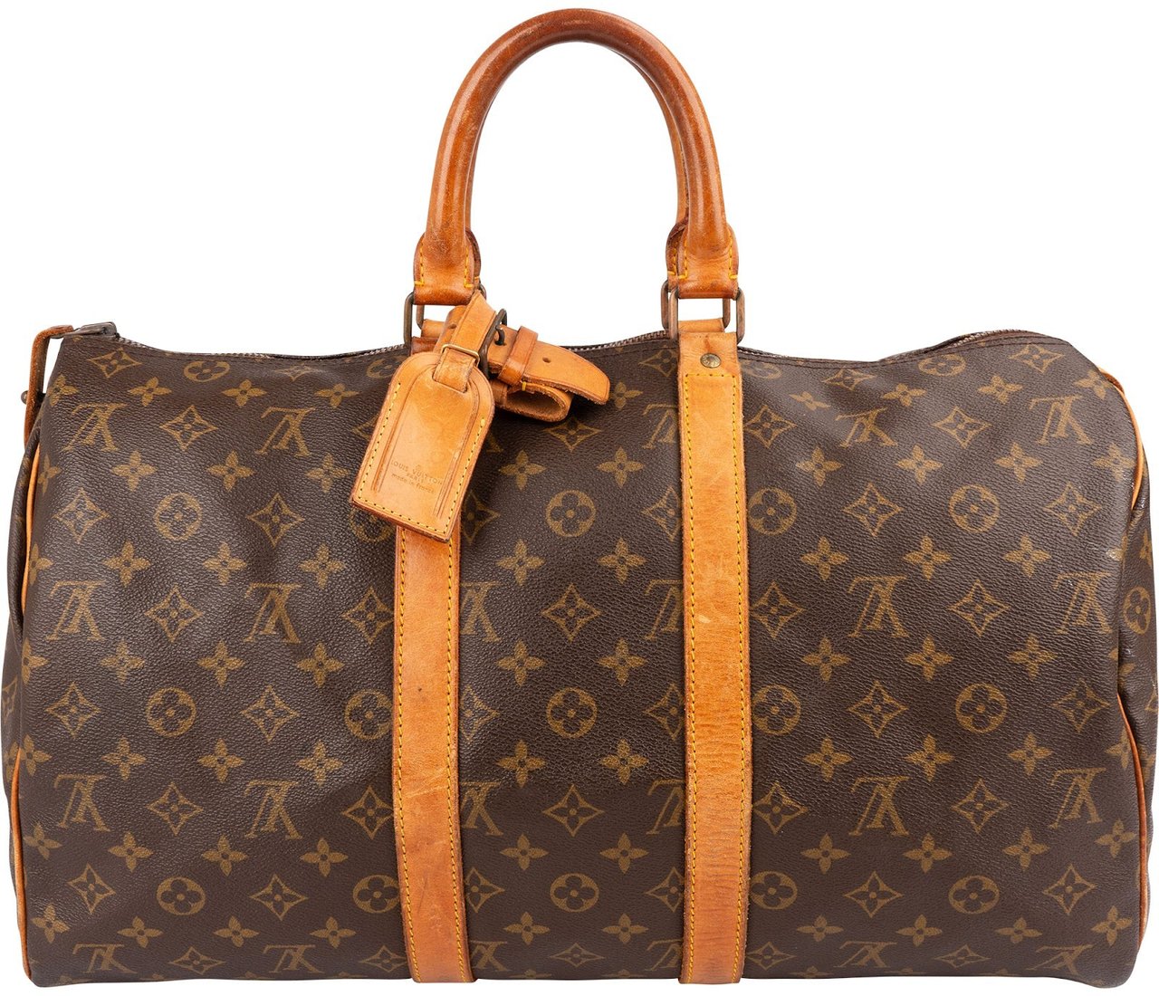 Louis Vuitton Monogram Canvas Keepall 45 Travel Bag Bruin