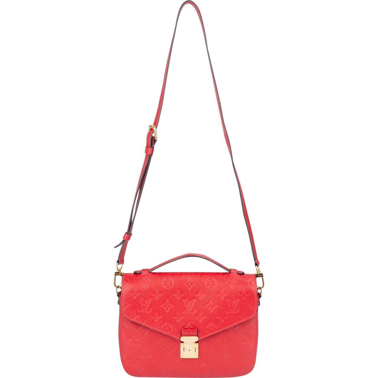 Louis Vuitton Louis Vuitton Empreinte Leather Metis Handbag Rood