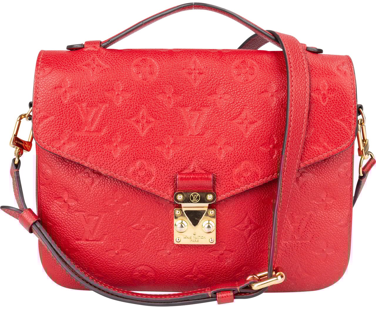 Louis Vuitton Louis Vuitton Empreinte Leather Metis Handbag Rood