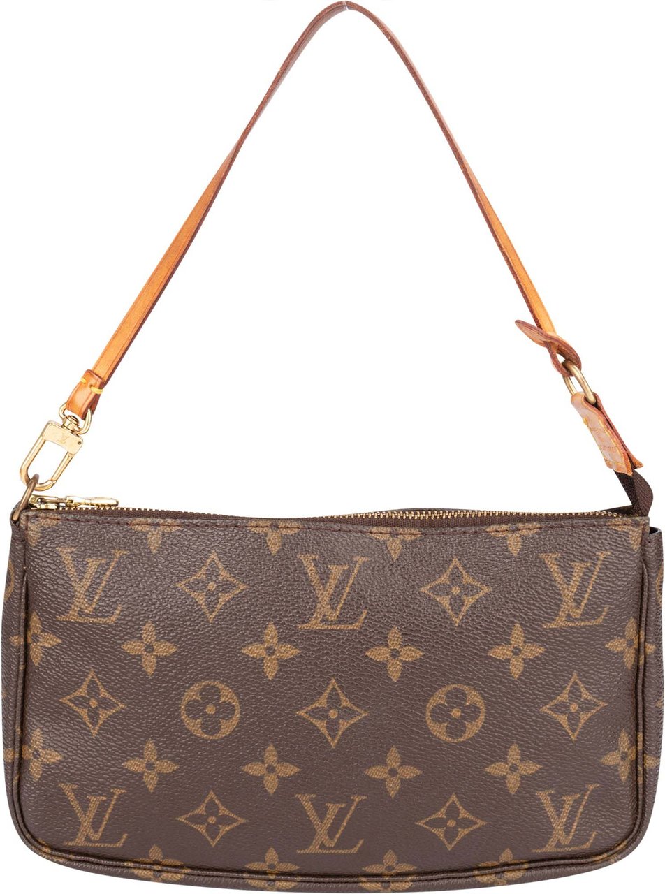 Louis Vuitton Louis Vuitton Canvas Monogram Pochette Accessoire Handbag Bruin