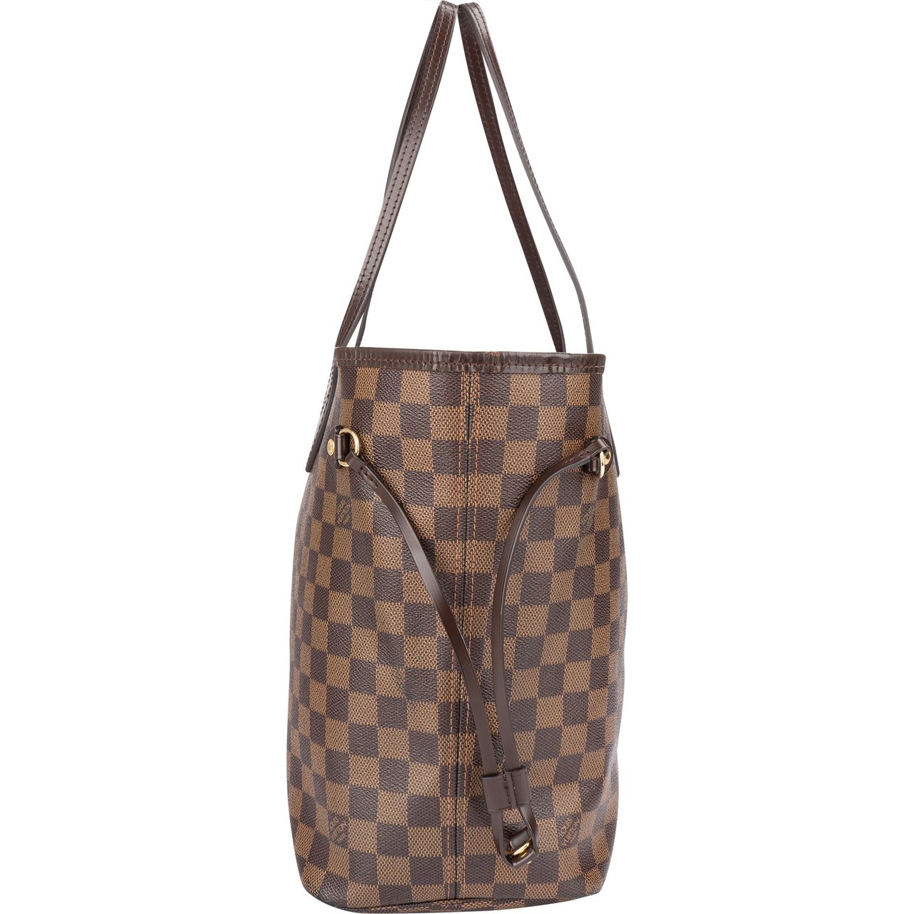 Louis Vuitton Louis Vuitton Damier Ebene Monogram Neverfull MM Handbag Bruin