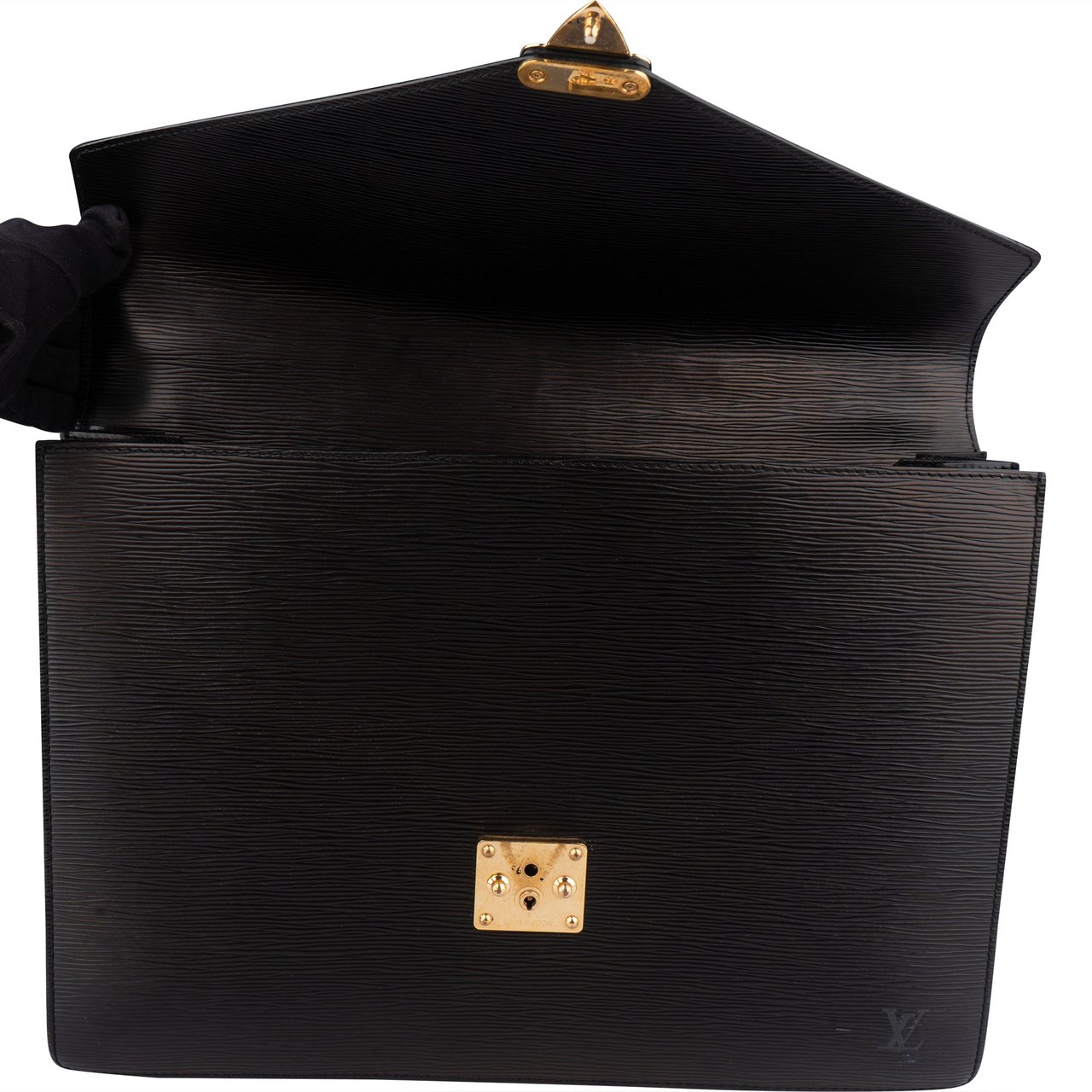 Louis Vuitton Louis Vuitton Noir Epi Leather Serviette Business Handbag Zwart