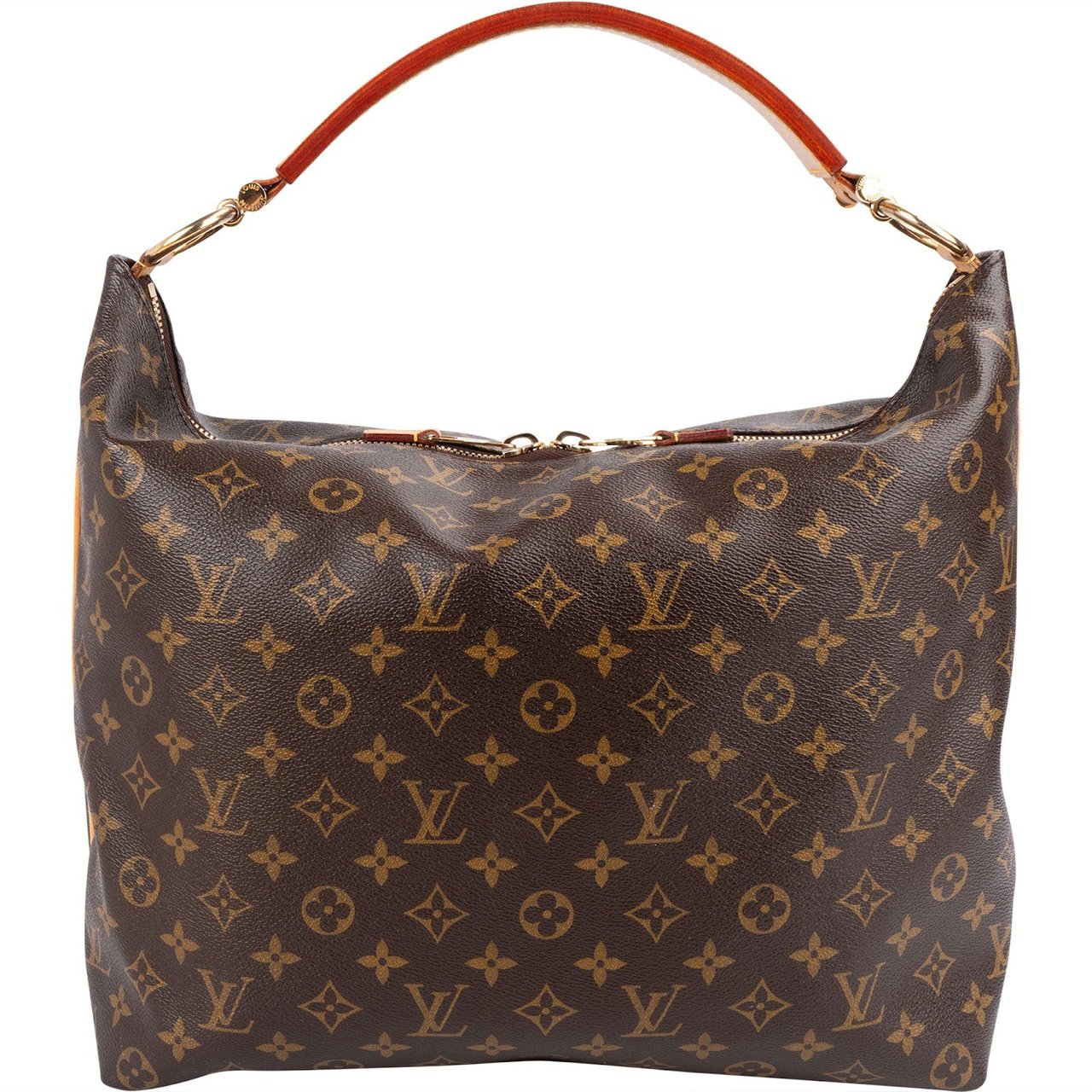 Louis Vuitton Monogram Canvas Sully MM Handbag Bruin