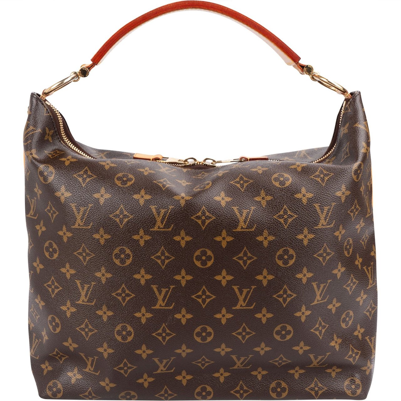 Louis Vuitton Monogram Canvas Sully MM Handbag Bruin