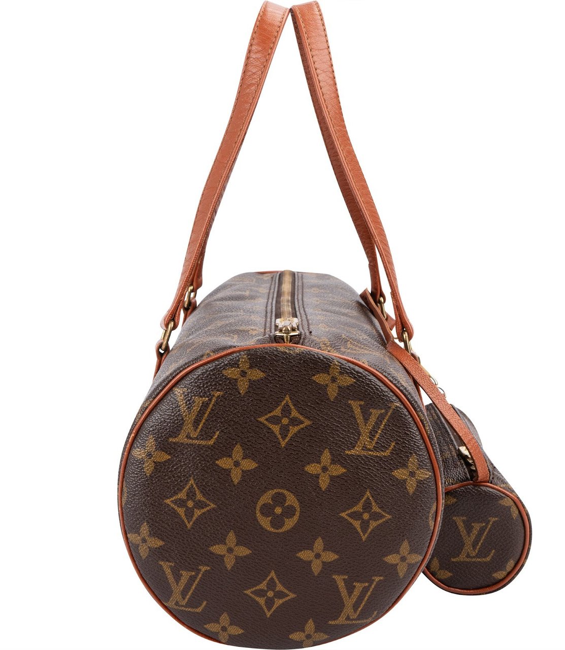 Louis Vuitton Monogram Canvas Papillon Set Handbag Bruin