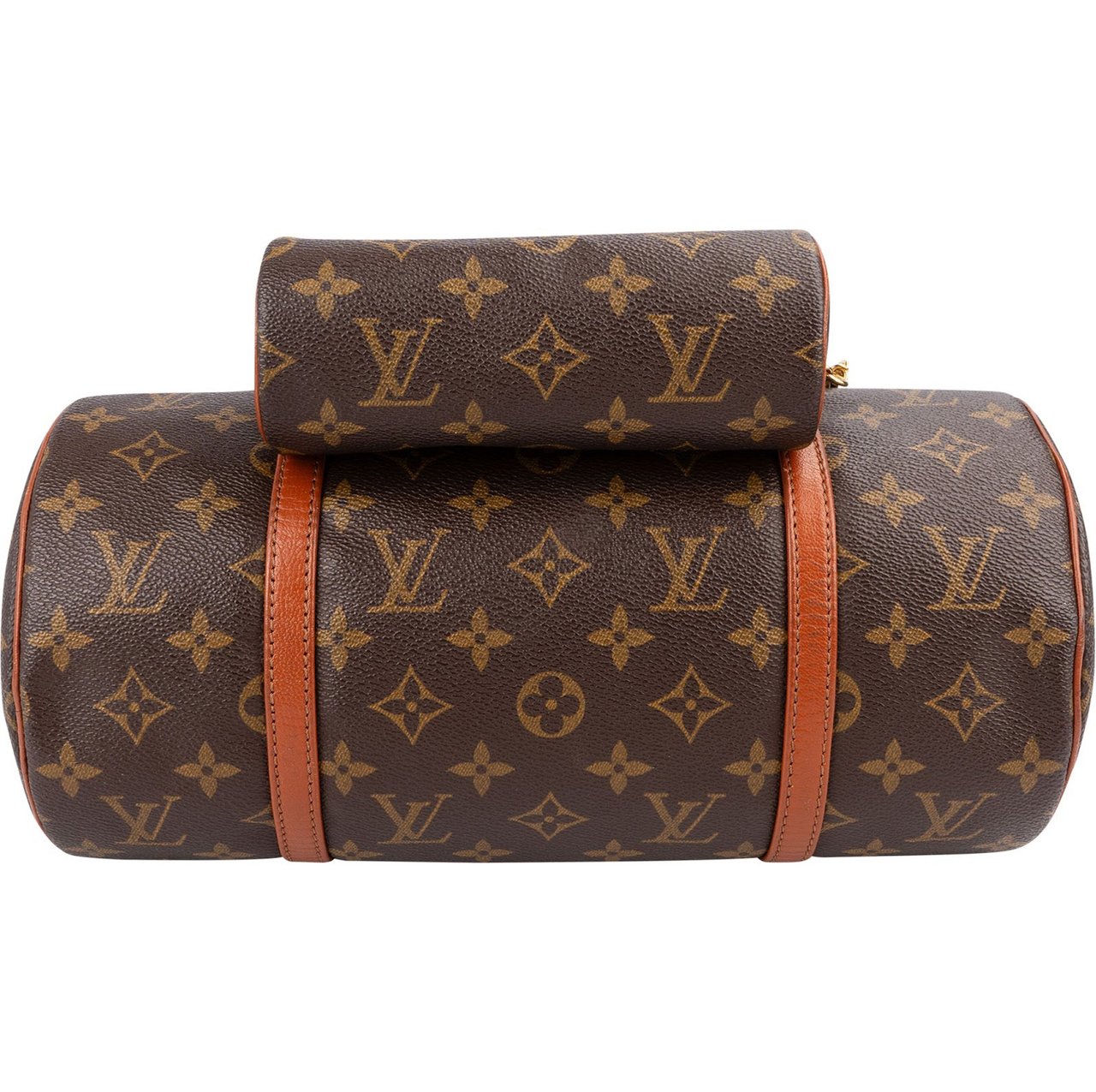 Louis Vuitton Monogram Canvas Papillon Set Handbag Bruin