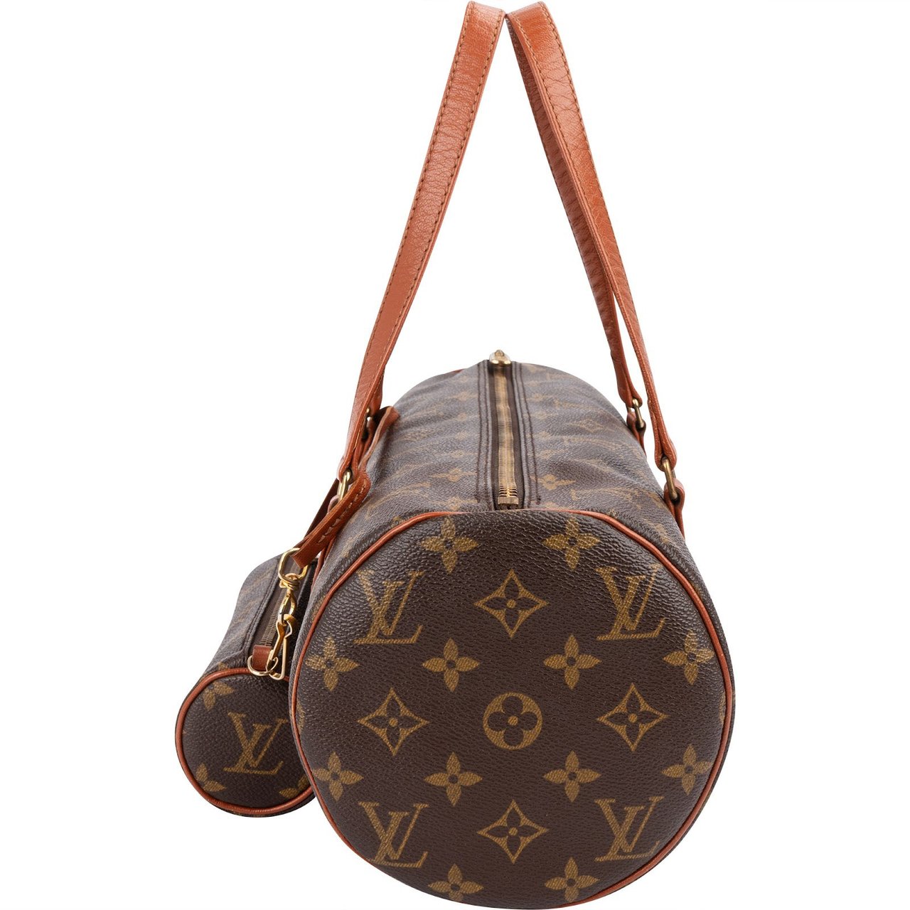 Louis Vuitton Monogram Canvas Papillon Set Handbag Bruin