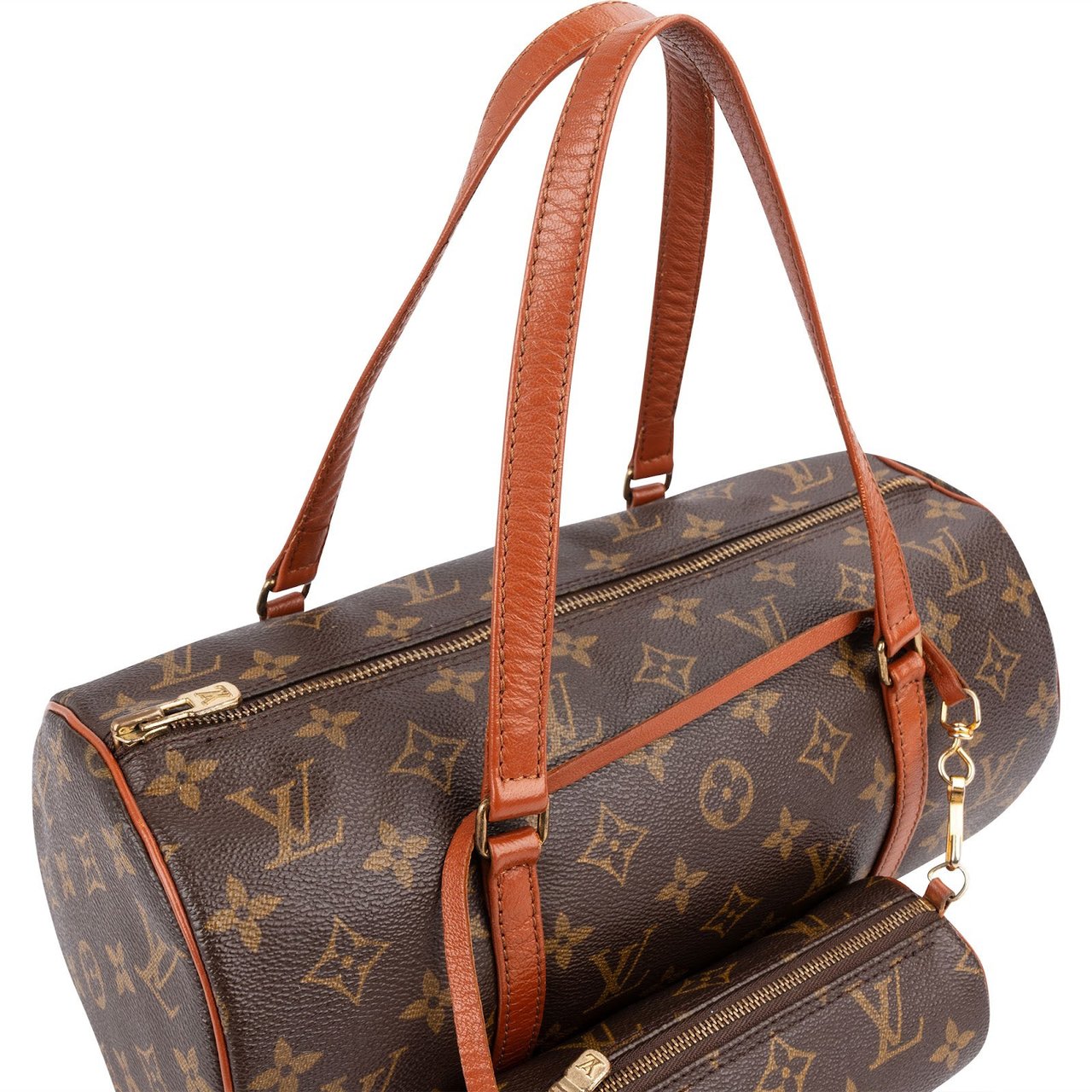 Louis Vuitton Monogram Canvas Papillon Set Handbag Bruin