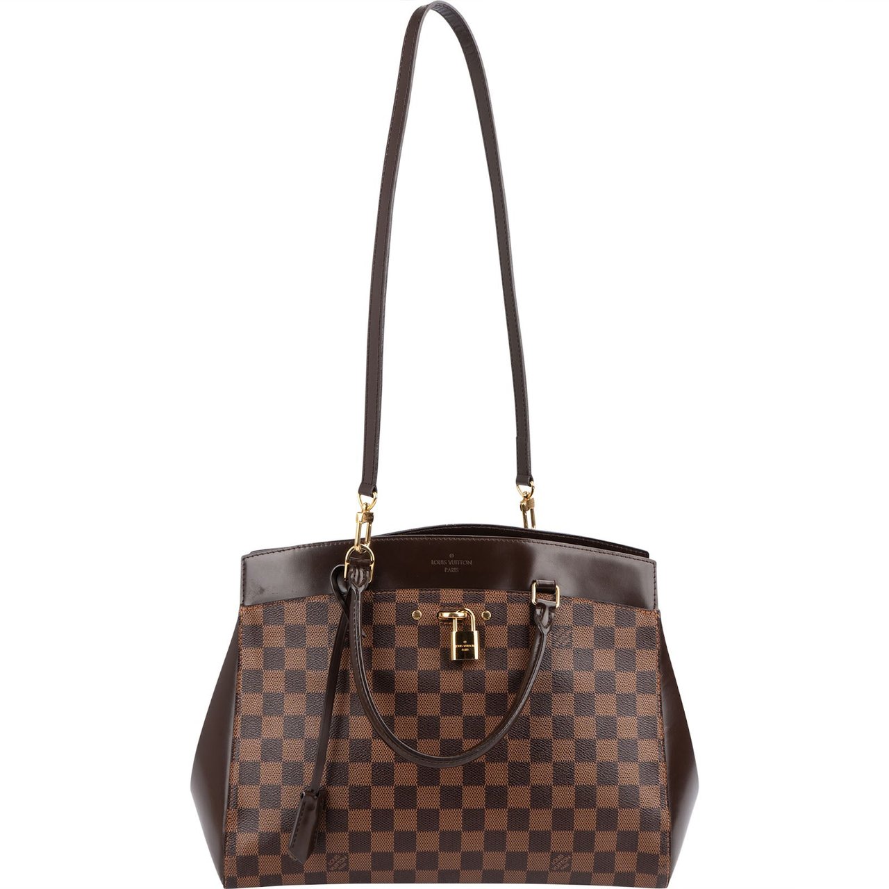 Louis Vuitton Monogram Damier Ebene Canvas Rivoli MM Handbag Bruin